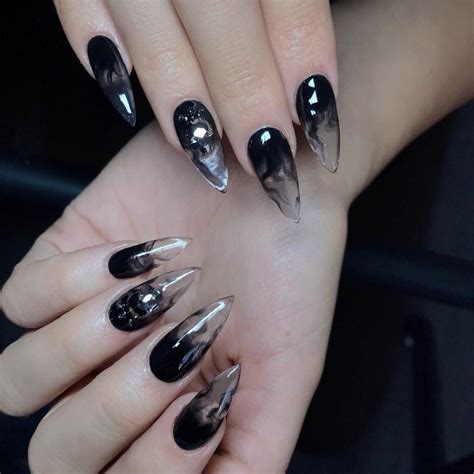 Black witcj nails